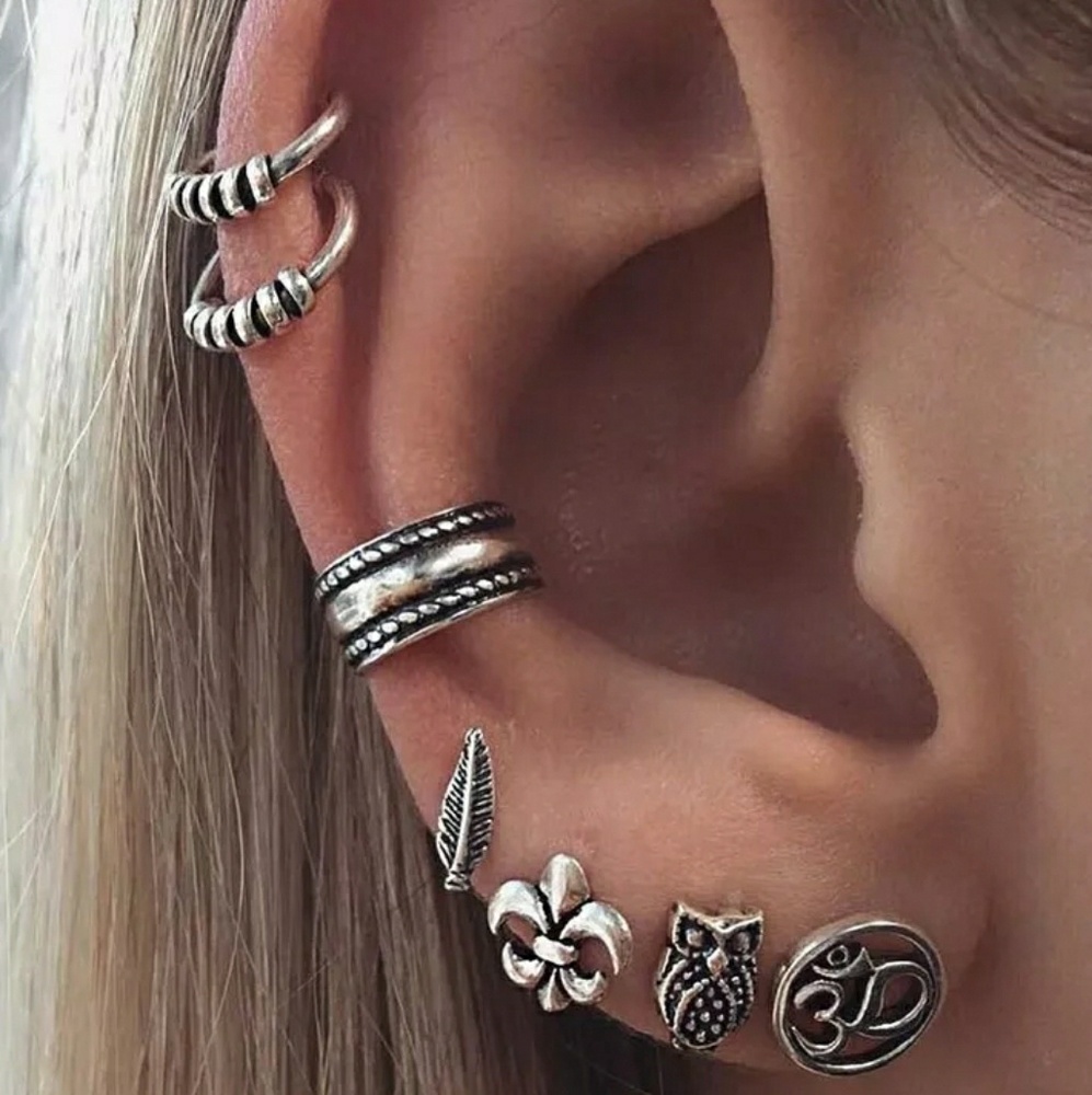 Boho Earring & Ear Cuff Set